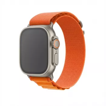 GUAN Premium Plus käepael Apple Watchile oranž/hall ühildub 42/44/45/46/49 mm