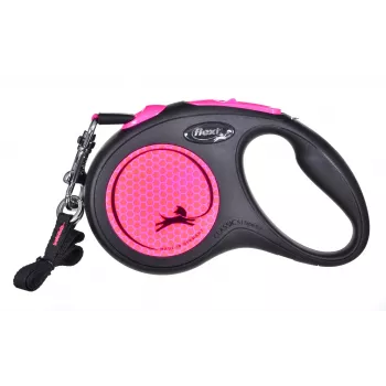 Flexi New Neon S 5 m koera automaatjalutusrihm