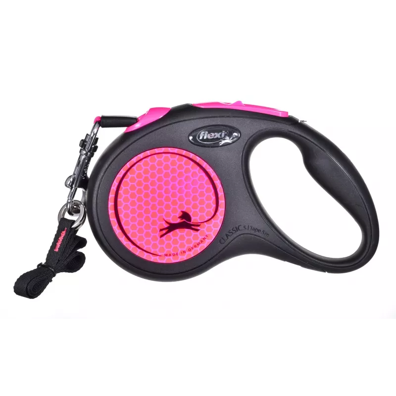 Flexi New Neon S 5 m koera automaatjalutusrihm