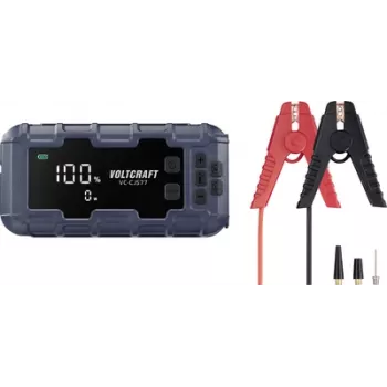 Voltcraft kiirkäivitussüsteem VC-CJS77 VC-16533725 Starthilfestrom (12 V)=600 A USB-pistikupesa 2x, laadimine ja hoiustamine (VC-16533725)
