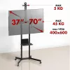 Maclean mobiilne TV alus/kärul, kaamerariiuliga, ratastel, 37-70, max koormus 45kg/5kg riiul, max VESA 600x400, MC-113 B