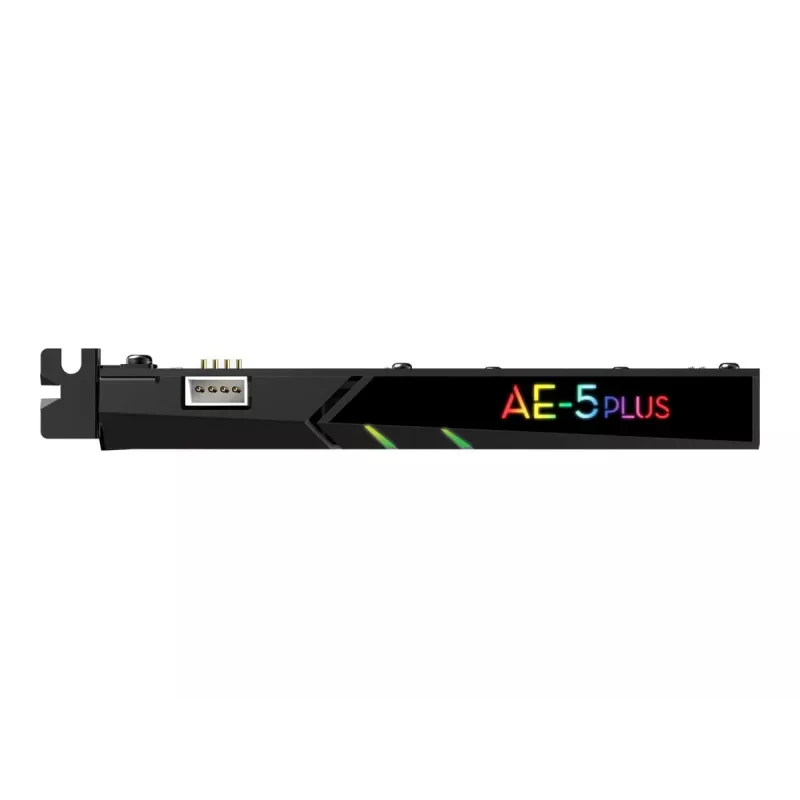 Creative Sound BlasterX AE-5 Plus Must PCI-e RGB Mänguhelikaart
