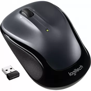 LOGITECH M325s hiir parema- ja vasakukäeline optiline 5 nuppu juhtmevaba 2,4 GHz USB-juhtmevaba vastuvõtja tumehall