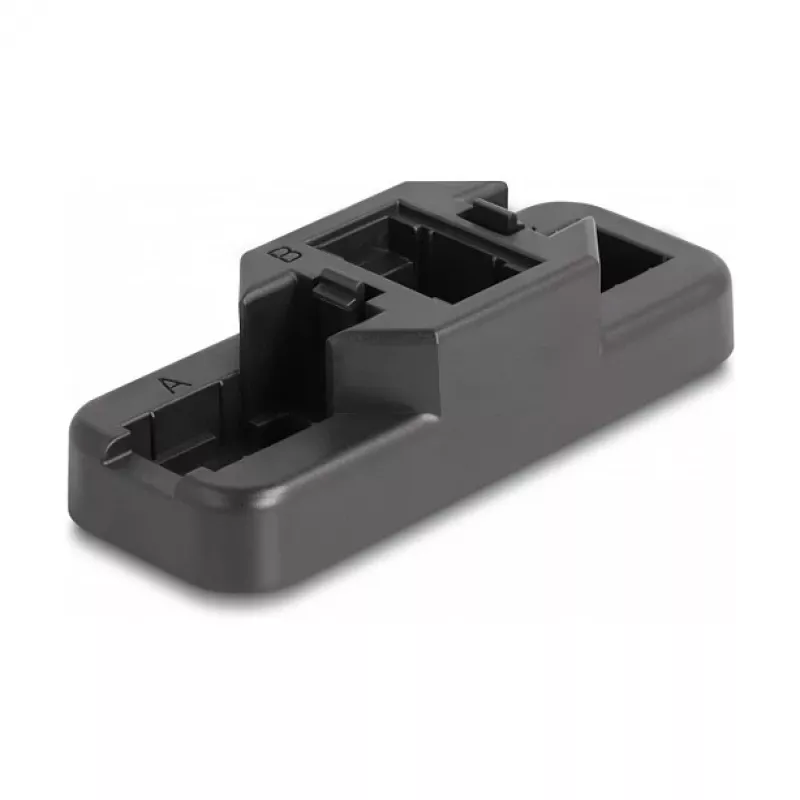 DeLOCK Keystone LSA Set RJ45 RJ11 Cat.6 must klõpsuga hoidik