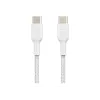 Belkin BOOST CHARGE - USB-kaabel - 24 kontaktiga USB-C (M) 24 kontaktiga USB-C (M) - USB 2.0 - 2 m - Valge