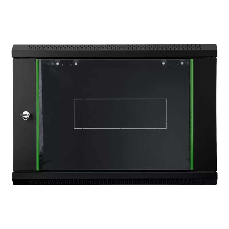 DIGITUS Dynamic Basic DN-19 16-U-EC-SW - kapp - võrguriiul - sobib seinapaigalduseks - must, RAL 9005 - 12U - 48.3 cm (19)