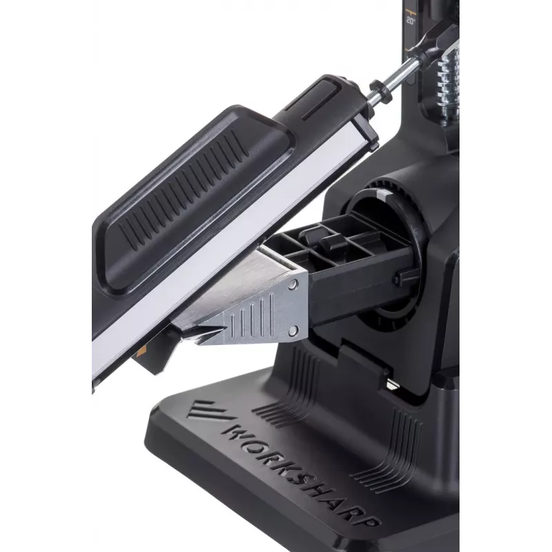 Knife sharpener Work Sharp Precision Adjust 09DX164 adjustable angle with ceramic honing rod, diamond plates, Must, 243.8×165.1×143.3 mm