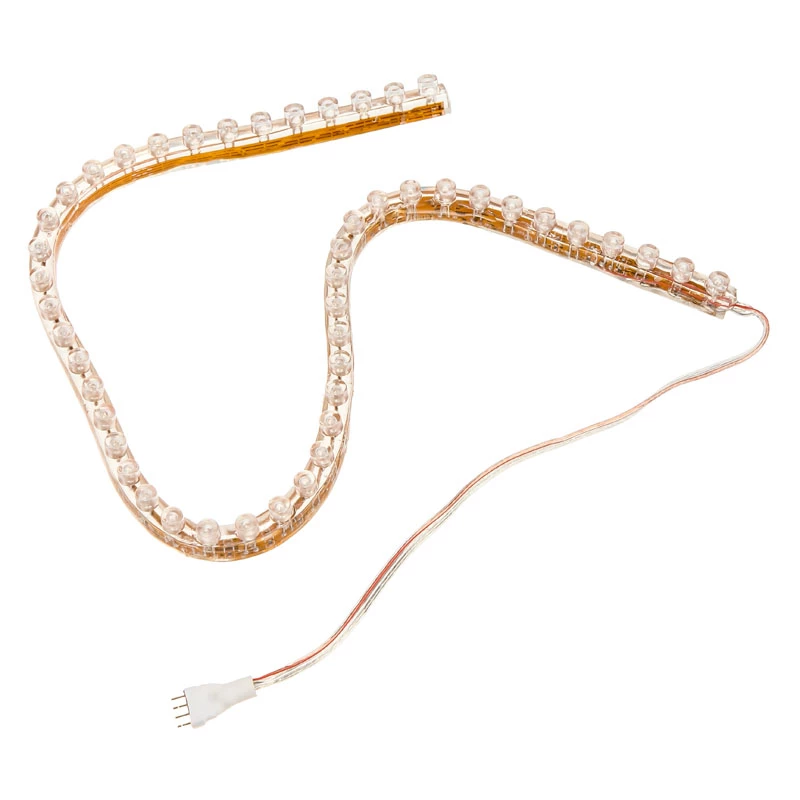 Universaalne ribavalgusti Lamptron FlexLight Multi — mitmevärviline LED, 70 mm laius, alalisvoolutoide