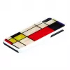 Nutitelefoni ümbris iKins iPhone XR Mondrian Valge — kaitsev kõva tagakaas