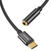 Kaablipistikupesa adapter Baseus CATL54-01 USB-C 3,5 mm pesale, must