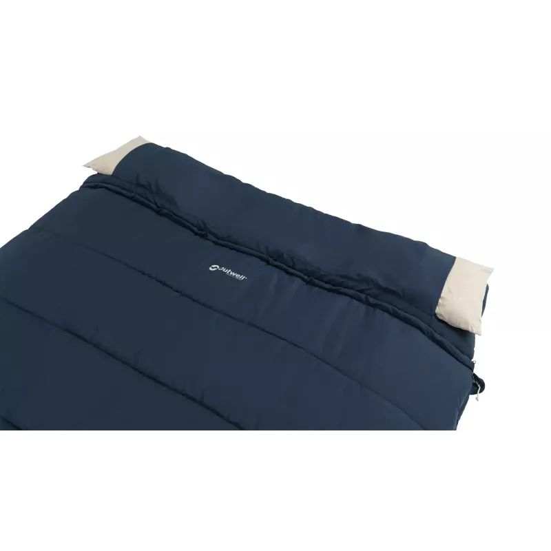 Magamiskott Outwell Contour Lux Double ristkülikukujuline polüester, 1450×2200 mm, maksimaalne kasutaja pikkus 190 cm, sinine