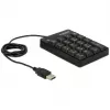 Numeriline klaviatuur DeLOCK 12481 universaalne USB must