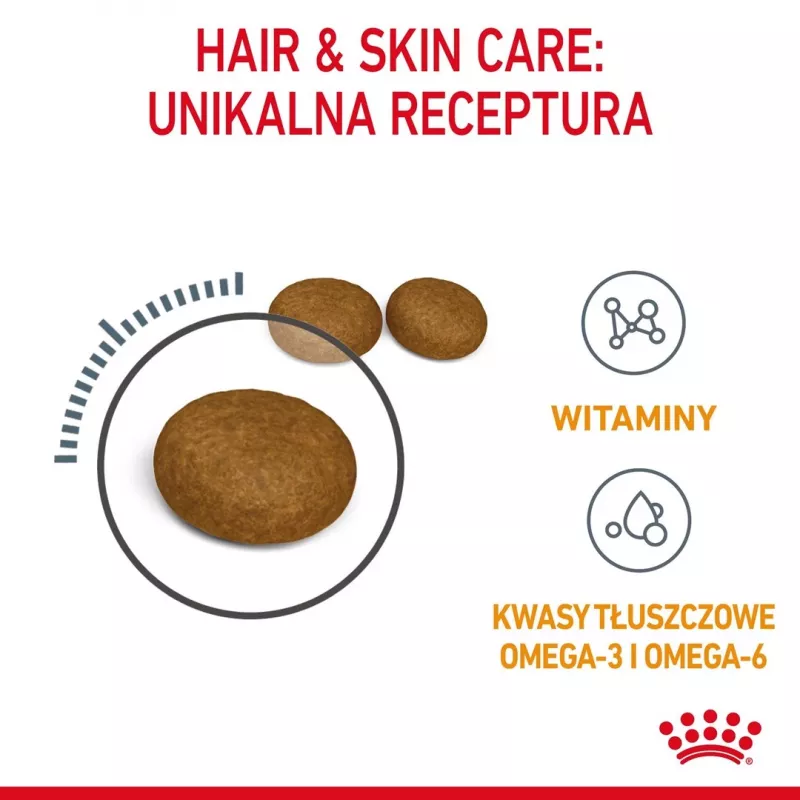 Kuiv kassitoit Royal Canin Hair & Skin Care 4 kg — täiskasvanud, linnuliha, täisväärtuslik sööt