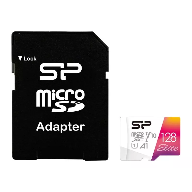 Silicon Power | microSDHC UHS-I mälukaart | Elite | 128 GB | microSDHC/SDXC | Flash mälu klass 10