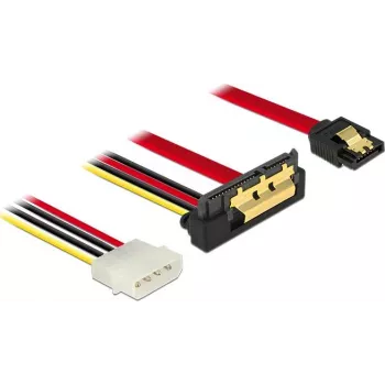 SATA-kaabel DeLOCK 85231 0,3 m SATA 7-kontaktiline + Molex 4-kontaktiline