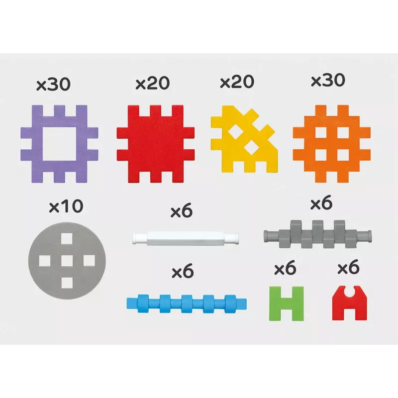 Mini Waffle ehitusklotsid 140 tk konstruktoris MARIOINEX 902363