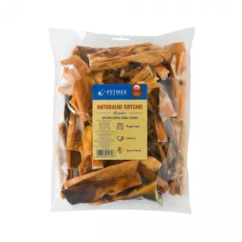 Koerte närimismaiused PETMEX Cowhide 15 cm, veiselihamaitselised, hambaid hooldavad, 1 kg pakend