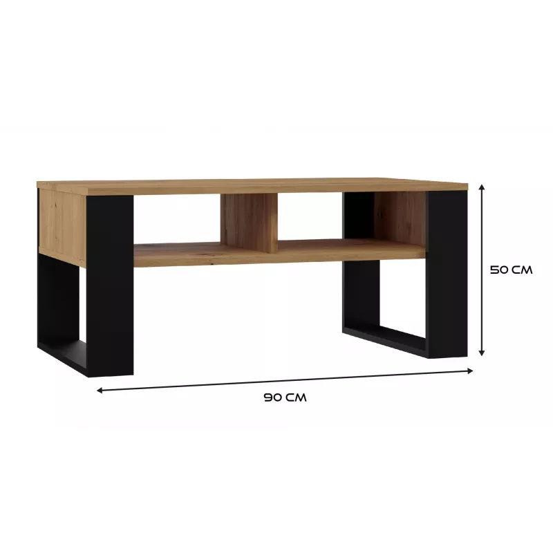Topeshop MODERN 2P ART CZ kohvi-/külje-/nurgalaud Kohvilaud ristkülikukujuline 2 jalg(a)