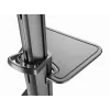 Põranda TV-alus Gembird TVS-70T-02 ekraanidele 37 tolli kuni 70 tolli, max 70 kg, VESA 200x200–600x400, kaldenurk ±5°/−12°, kõrguse reguleerimisega, rattad, kaablihaldus