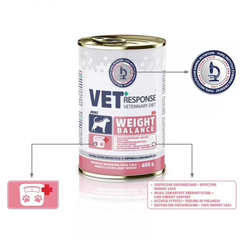 VET RESPONSE Kaal balance - märg koeratoit - 400g