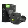 Autolaadur mobiilseadmetele roheline Cell CAD33, 42 W, USB-C PD + USB-A QC3.0, 12/24 V sisend, 5–12 V väljund