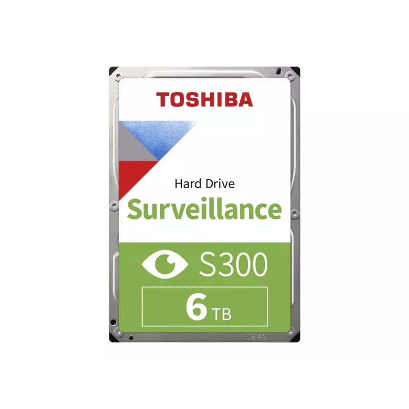 Toshiba S300 Surveillance 3,5-tolline sisemine kõvaketas SATA 6GB/s - 6TB, 5400RPM