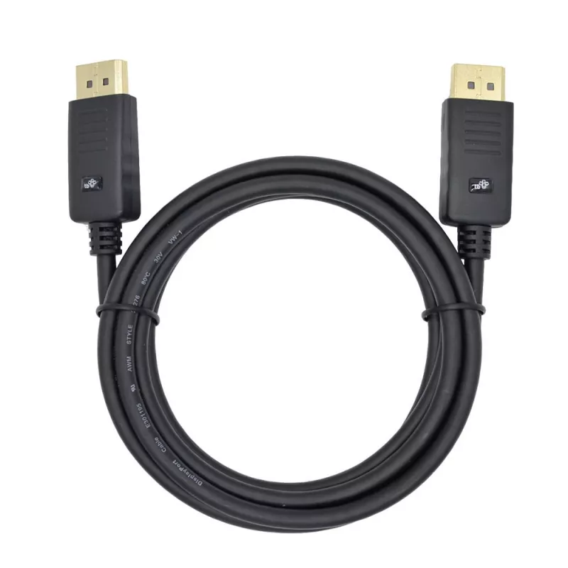 TB DisplayPort-kaabel M-M 1,8 m, must (AKTBXVDMDPPG18B)