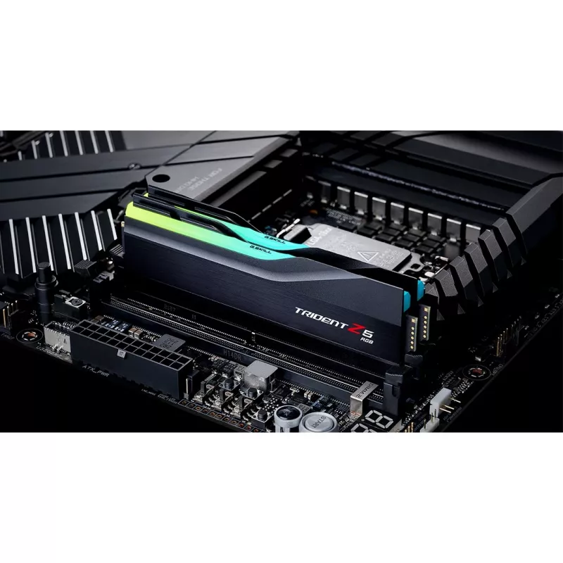 DIMM 32 GB DDR5-5600 (2x 16 GB) Dual-Kit, Arbeitsspeicher schwarz, F5-5600J3636C16GX2-TZ5RK, Trident Z5 RGB, INTEL XMP