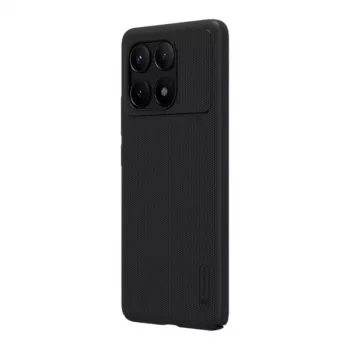 Kaitsev telefoniümbris Nillkin Super Frosted Shield Pro Xiaomi Redmi K70E / Poco X6 Pro 5G jaoks — must, kõva matt libisemiskindel