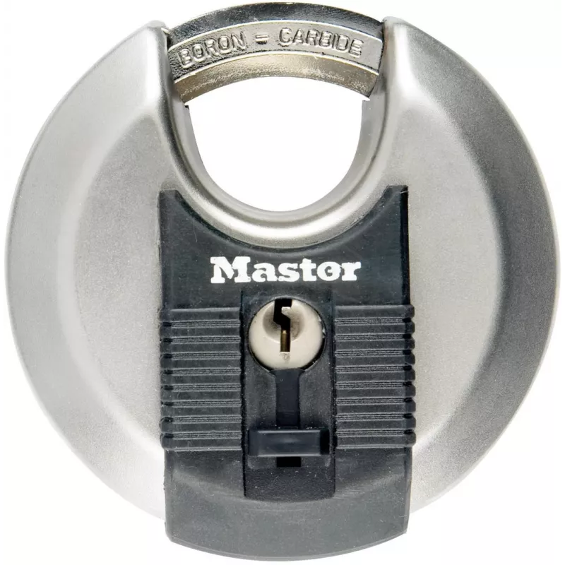 Discus tabalukk MASTER LOCK 70 mm Excell roostevaba teras, varjestatud sang, erinevate võtmetega