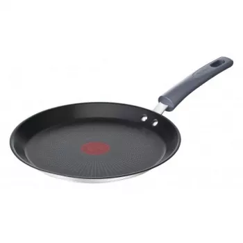 Krepi pann Tefal Daily Cook G7313855, 25 cm, mittenakkuva, roostevabast terasest põhi, bakeliidist käepide, Thermo-Signal