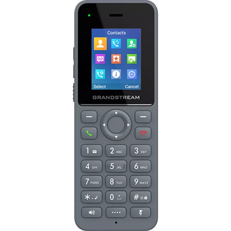 IP-telefon Grandstream DP725 juhtmeta telefonitoru, hall, 1,8-tolline TFT-ekraan, 20 liini, Li-Ion 1500 mAh