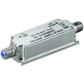 Wentronic Goobay SAT/BK antennivõimendi, 47-2400 MHz, 20 dB - inline-võimendi signaalide võimendamiseks (67155)
