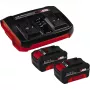 Akulaadija komplekt Einhell 2x 4,0 Ah Twincharger AC LED