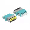 Optiline fiiberadapter DeLOCK 86905 LC Quad emane - LC Quad emane mitmemooodne aqua