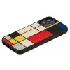 Telefonikott Man and Wood iPhone 12 mini jaoks — puidust tagakaas, must raam