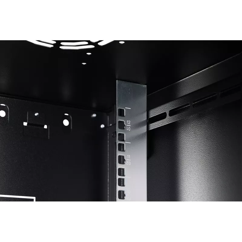 Seinale kinnitatav võrgukapp DIGITUS Dynamic-N DN-37111 — 12U, 600x600 mm, IP20, võtmelukk