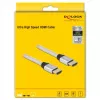 HDMI-kaabel DeLOCK Ultra High Speed 48 Gbps 8K 60 Hz Hõbedane 3m