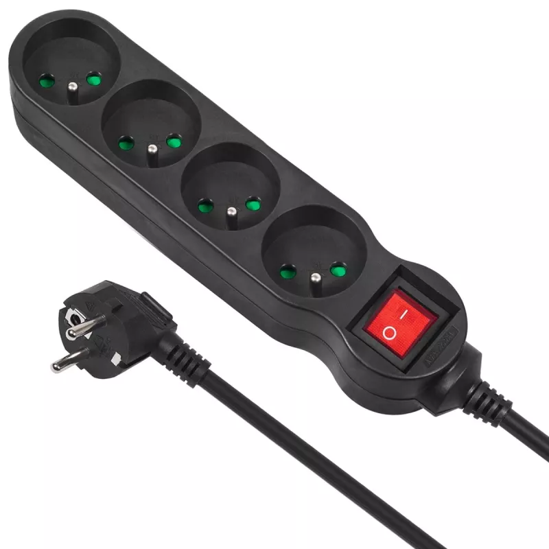 MCE182 elektripikendusjuhe Band pistikupesadega riba 4 pistikupesa (5 M) - Maclean