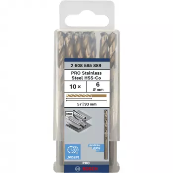 Puuriotsakute komplekt Bosch HSS Twist Drill Bits Cobalt, mudel 2608585889