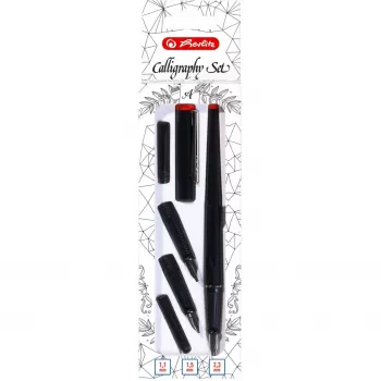 Pastapliiats + täitesulepea Herlitz 8623001 Must 5 tk