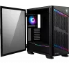 MSI MPG VELOX 100P AIRFLOW Mid Tower mänguri arvutikorpus 'Must, 3x 120mm ventilaator + 1x 120mm ARGB ventilaator, ARGB valgusriba, USB USB-C, 1x karastatud klaas, Center, E-ATX, ATX, mATX, mini-ITX'