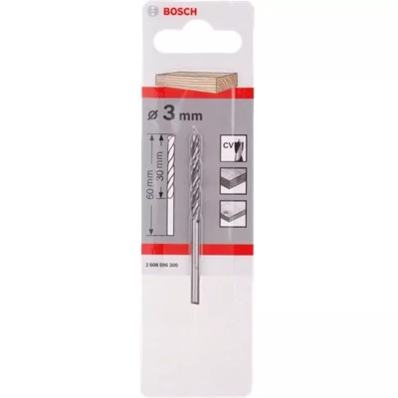 Brad Point puuriterad Bosch 4 mm läbimõõt 75 mm pikkus