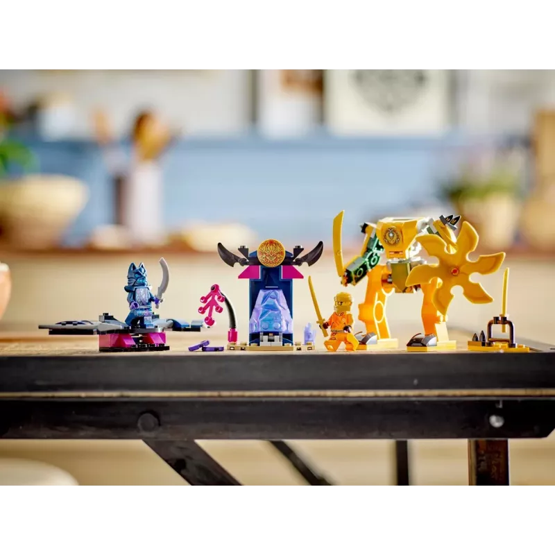LEGO NINJAGO Arini lahingumehha märulifiguur ninjamänguasi 4+ aastastele poistele-tüdrukutele ja lastele, Dragons Rising komplekt koos Arini minifiguuri ja mini Kataga