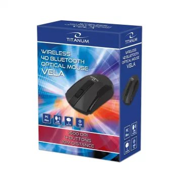 Esperanza TM123 juhtmevaba Bluetooth 4D Vela must hiir