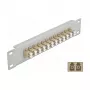 Fiiberoptiline patch-paneel DeLOCK 10 tolli 12 porti LC Duplex Beež 1U Hall