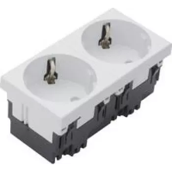 HAGER ESR2339010 Schuko pistikupesa 2-f Rastec 33G rw (ESR2339010)