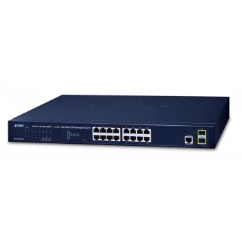 Hallatav kommutaator PLANET GS-4210-16T2S