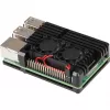 JOY-IT RPI CASE ALU07F - korpus Raspberry Pi 4, Alu, ventilaator, must (RB-ALUCASEP4+07FAN)