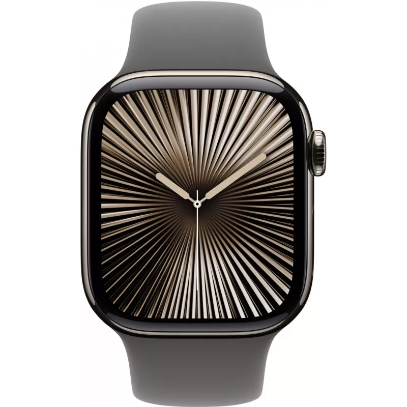 Apple Watch S10 Titaan Natural Cellular 42mm (Sport kaelapael kivihall) M/L